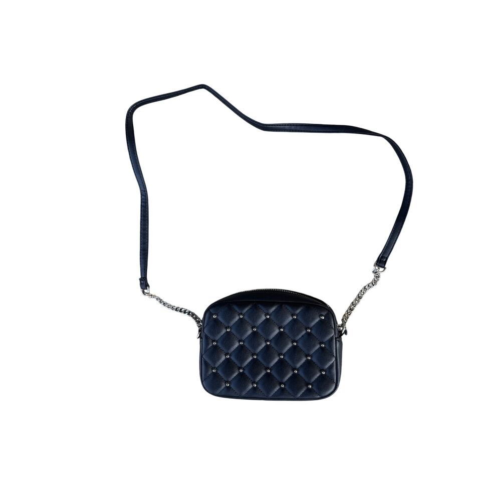 Rebecca Minkoff Black Quilted Leather Crossbody Camera Bag Small Purse